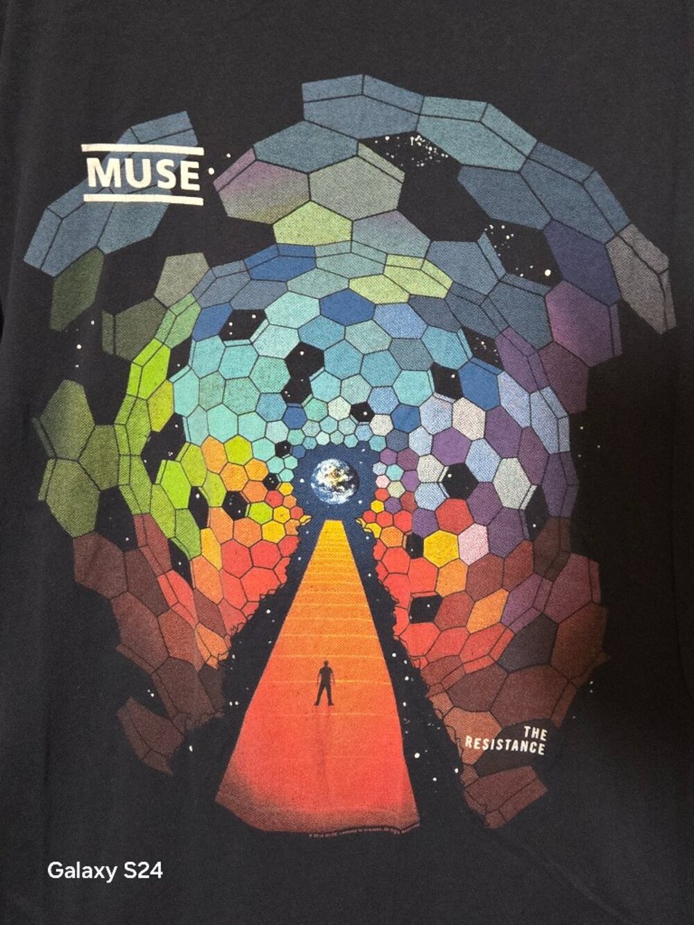 Muse The Resistance Tour 2010 Band Tee Black Graphic Concert Shirt